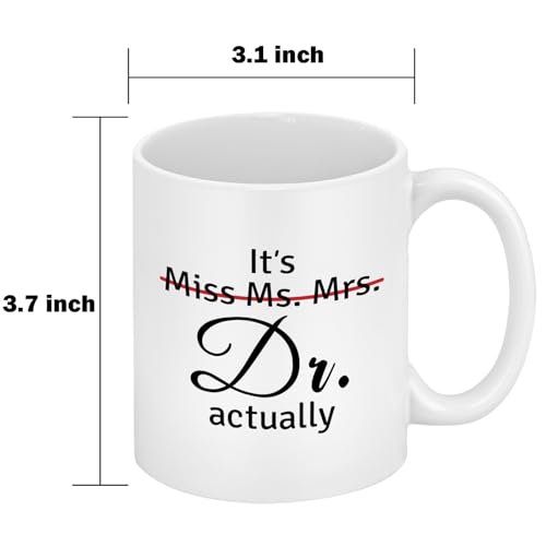 Maustic Doctor Gifts for Women PhD Graduation | Ceramic Coffee Mug | 11 OZ