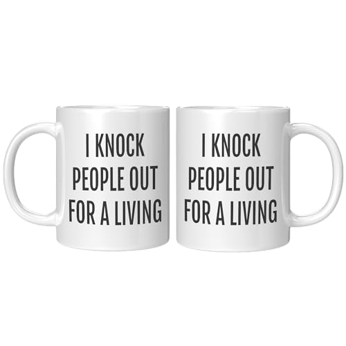 Coveted Goods Anesthesiologist I Knock People | Ceramic Coffee Mug | 11 OZ