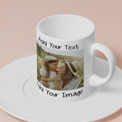 Personalized Photos with Text Customizable | Customised Coffee Mug | 11 OZ