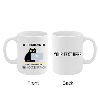 Personalized I R Programmer Make Computer | Customised Coffee Mug | 11 OZ
