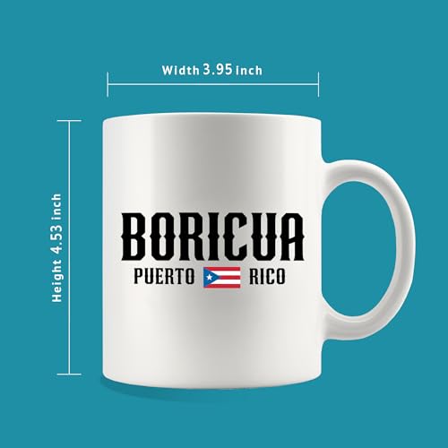 Puerto Rico Boricua Rican Gifts For Men Women | Ceramic Coffee Mug | 11 OZ