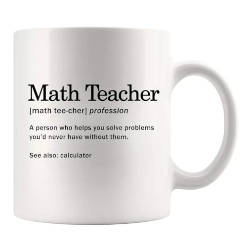 Math Teacher Definition Appreciation Gifts | Ceramic Coffee Mug | 11 OZ