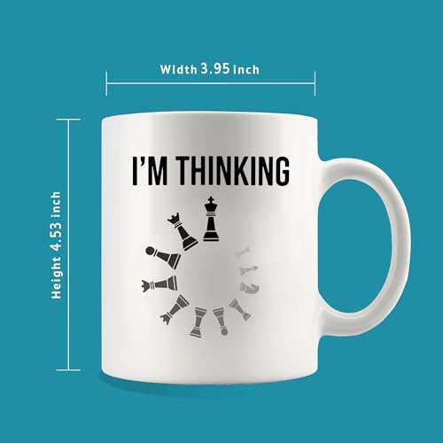 I m Thinking Chess Funy Gifts Player Coach | Ceramic Coffee Mug | 11 OZ