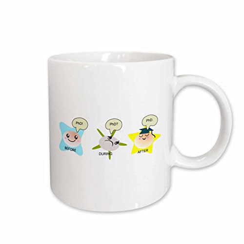 165150 2 Phd Funny Process Cartoon Before | Ceramic Coffee Mug | 11 OZ