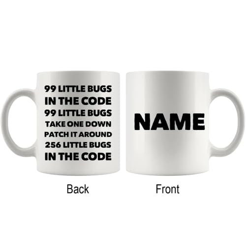 Personalized 99 Little Bugs In The Code | Customised Coffee Mug | 11 OZ