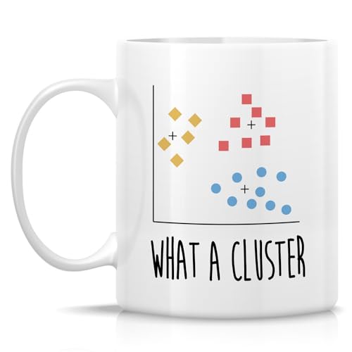 Funny For Data Scientist What A Cluster | Ceramic Coffee Mug | 11 OZ