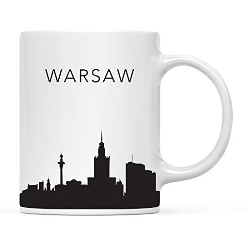 Tourist Travel Souvenir Gift Warsaw Poland | Ceramic Coffee Mug | 11 OZ