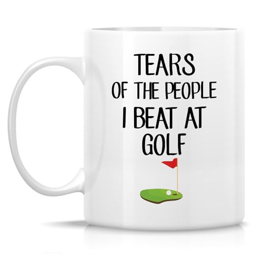 Funny Golfer Tears Of The People I Beat At | Ceramic Coffee Mug | 11 OZ