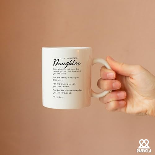 To My Beautiful Daughter Inspirational Gift | Ceramic Coffee Mug | 11 OZ