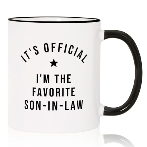 Favorite Son in Law Gifts Fathers Day for | Ceramic Coffee Mug | 11 OZ
