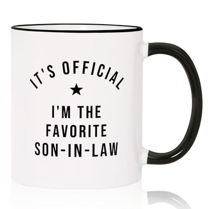 Favorite Son in Law Gifts Fathers Day for | Ceramic Coffee Mug | 11 OZ