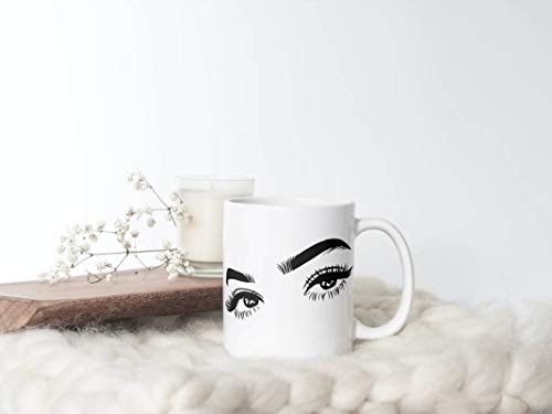 They re Real Eyelashes Beautiful Eyes Gift | Ceramic Coffee Mug | 11 OZ