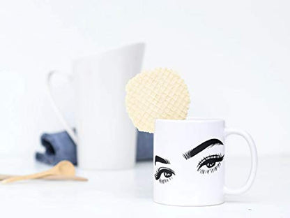 They re Real Eyelashes Beautiful Eyes Gift | Ceramic Coffee Mug | 11 OZ