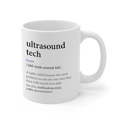 DesiDD Ultrasound Tech Definition Funny Gifts | Ceramic Coffee Mug | 11 OZ