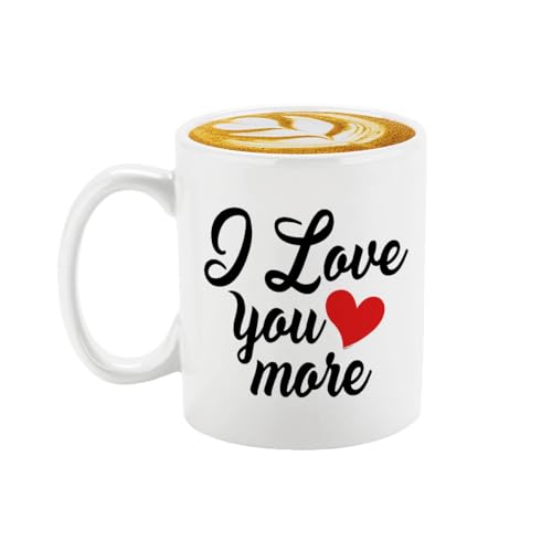 Veracco I Love You More For Her His Birthday | Ceramic Coffee Mug | 11 OZ