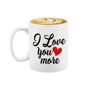 Veracco I Love You More For Her His Birthday | Ceramic Coffee Mug | 11 OZ