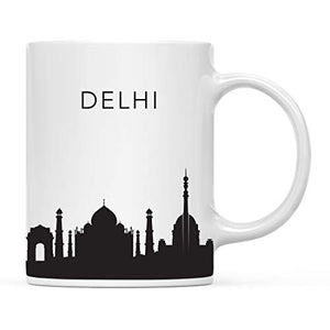 Tourist Travel Souvenir Gift Delhi India | Ceramic Coffee Mug | 11 OZ