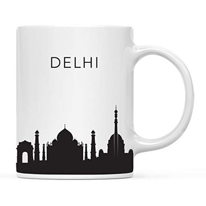 Tourist Travel Souvenir Gift Delhi India | Ceramic Coffee Mug | 11 OZ