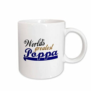 Worlds Greatest Poppa father or grandfather | Ceramic Coffee Mug | 11 OZ