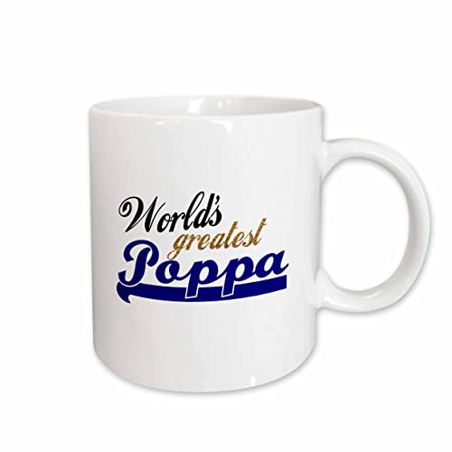 Worlds Greatest Poppa father or grandfather | Ceramic Coffee Mug | 11 OZ