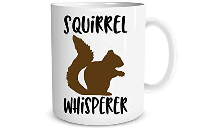 Funnwear Squirrel Whisperer or Novelty Funny | Ceramic Coffee Mug | 11 OZ