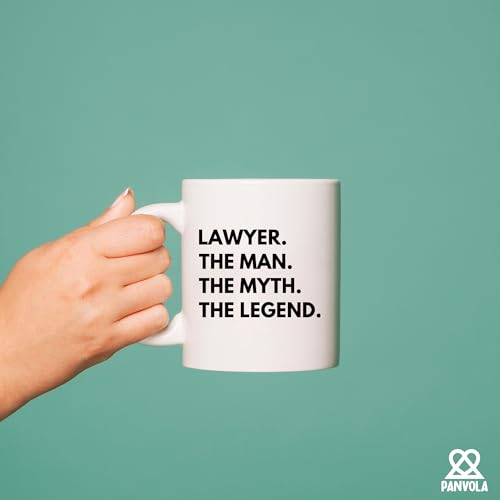 Lawyer The Man Myth Legend Law Students Judge | Ceramic Coffee Mug | 11 OZ
