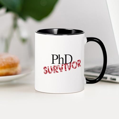 PHD Survivor Funny | Ceramic Coffee Mug | 11 OZ