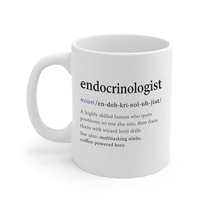 DesiDD Endocrinologist Definition Funny Gifts | Ceramic Coffee Mug | 11 OZ