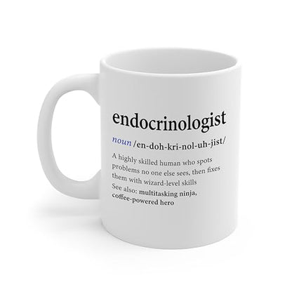 DesiDD Endocrinologist Definition Funny Gifts | Ceramic Coffee Mug | 11 OZ