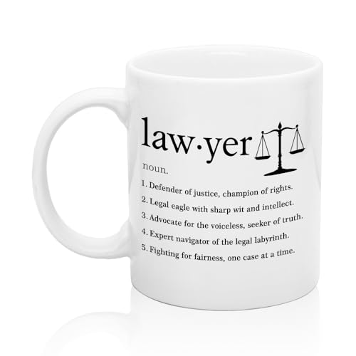 XQLZY Lawyer Definition Funny Lawyers Birthday | Ceramic Coffee Mug | 11 OZ