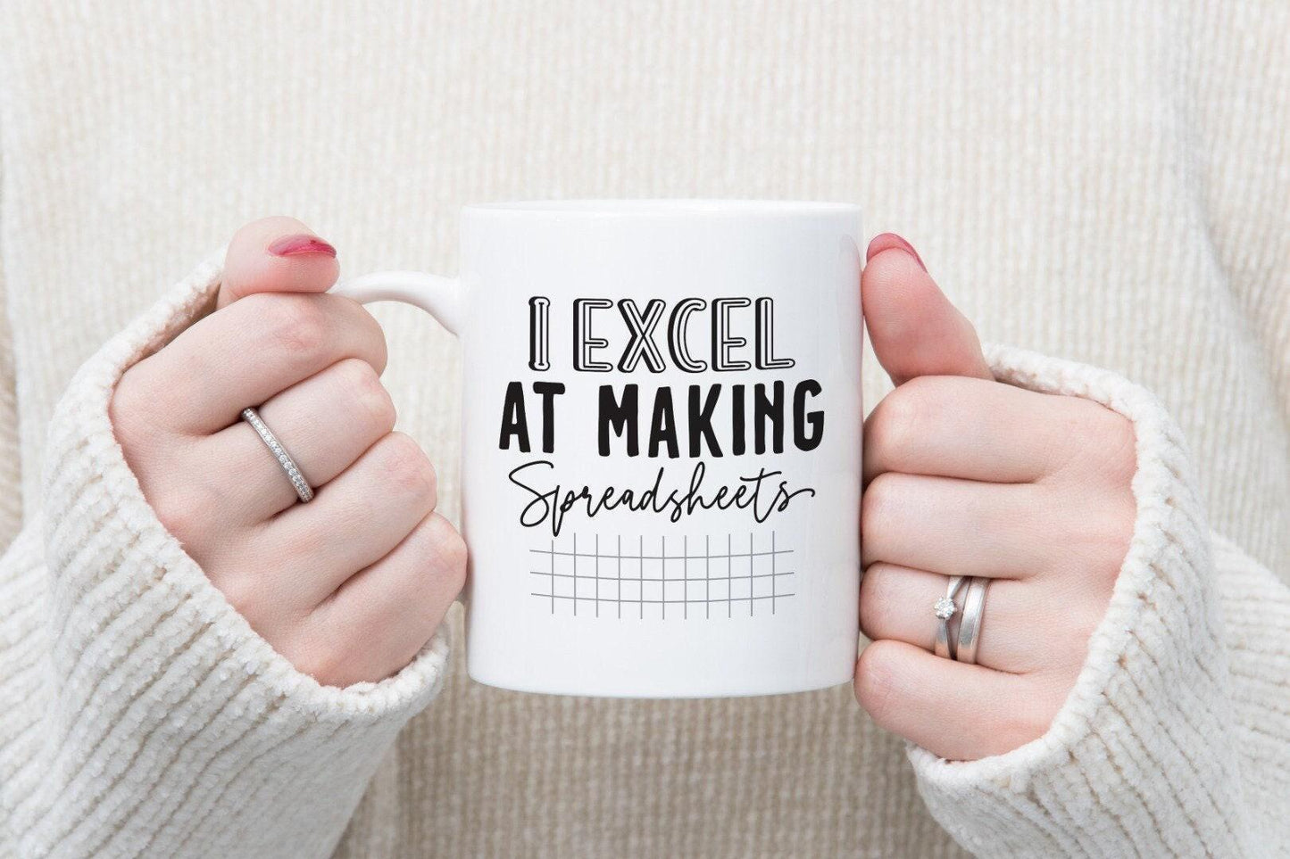Accountant Coffee Mug Coaster Set I Excel At Spreadsheets Book Keeping Analyst