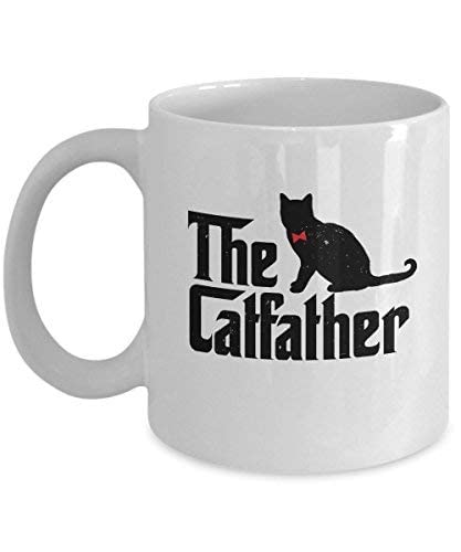 The Catfather Cat Dad Crazy Kitty | Ceramic Coffee Mug | 11 OZ