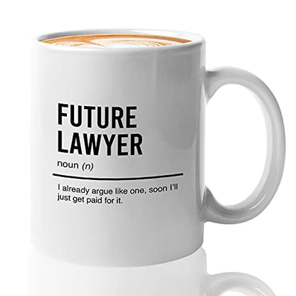 Bubble Hugs Lawyer Future Law Student School | Ceramic Coffee Mug | 11 OZ