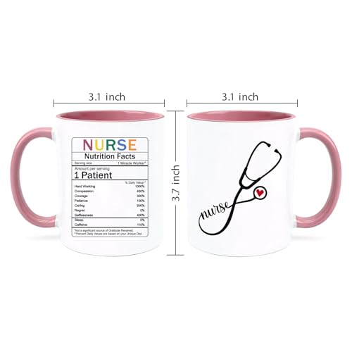 Funny Nurse Gifts for Women Men Nutrition | Ceramic Coffee Mug | 11 OZ