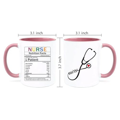 Funny Nurse Gifts for Women Men Nutrition | Ceramic Coffee Mug | 11 OZ