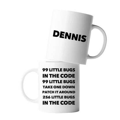 Personalized 99 Little Bugs In The Code | Customised Coffee Mug | 11 OZ