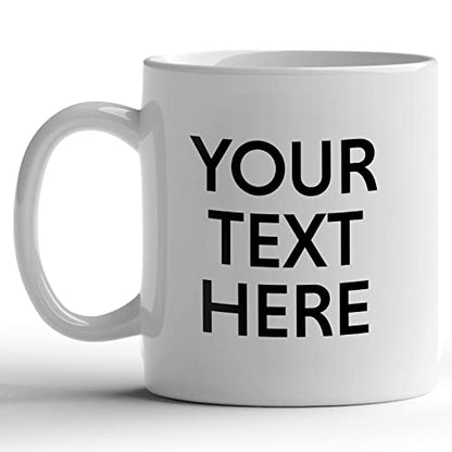 GotPrint Custom with Text Personalize | Customised Coffee Mug | 11 OZ