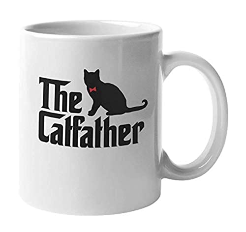 The Catfather Cat Dad Crazy Kitty | Ceramic Coffee Mug | 11 OZ