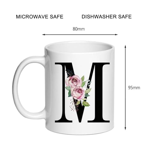 Personalized M Gifts Monogrammed Gift for | Customised Coffee Mug | 11 OZ