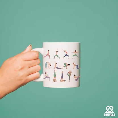Yoga Pose Enthusiasts and Instructors Fitness | Ceramic Coffee Mug | 11 OZ
