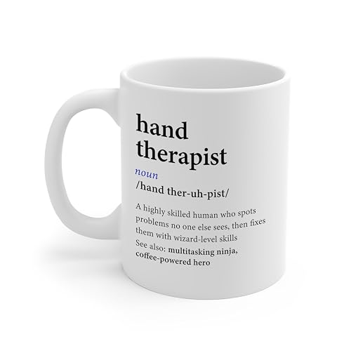 DesiDD Hand Therapist Definition Funny Gifts | Ceramic Coffee Mug | 11 OZ