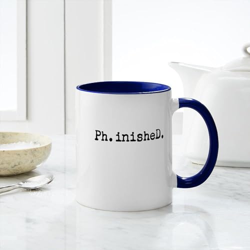 Typewriter Finished Phd Student | Ceramic Coffee Mug | 11 OZ