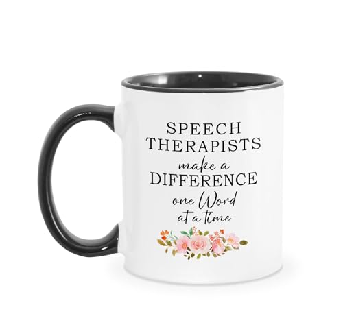 Therapists Make A Difference One Word At Time | Ceramic Coffee Mug | 11 OZ