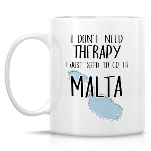 Funny Malta Lover Don t Need Therapy Just to | Ceramic Coffee Mug | 11 OZ