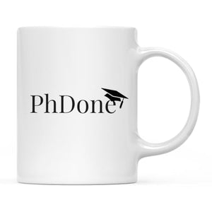 Graduation Gift PhDone 1-Pack Includes Box for | Ceramic Coffee Mug | 11 OZ