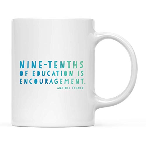 Teacher Gift Nine-Tenths of Education is | Ceramic Coffee Mug | 11 OZ