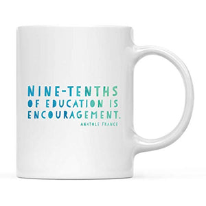 Teacher Gift Nine-Tenths of Education is | Ceramic Coffee Mug | 11 OZ