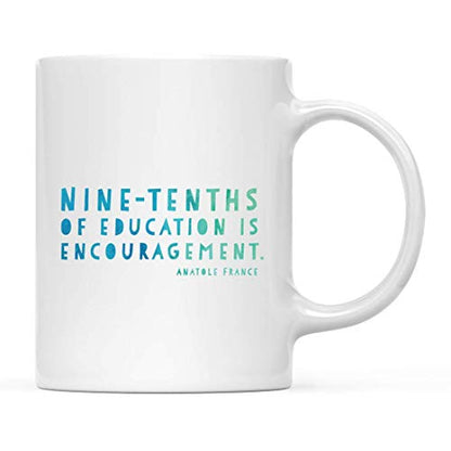 Teacher Gift Nine-Tenths of Education is | Ceramic Coffee Mug | 11 OZ