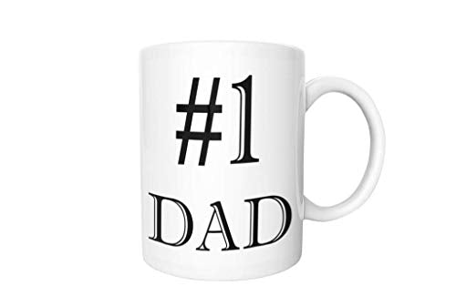 1 Dad Worlds Best Father Great Gift Idea | Ceramic Coffee Mug | 11 OZ