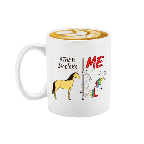 Veracco Other Doctors Vs Me Unicorn Funny | Ceramic Coffee Mug | 11 OZ
